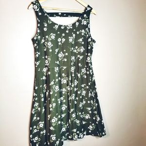Jade Floral Skater Dress
